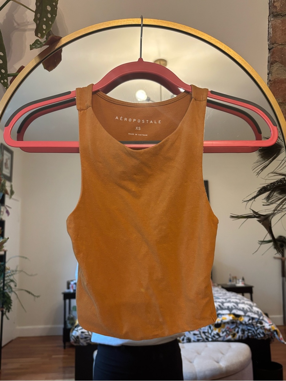 Aeropostale Women's Rust Orange Tank Top